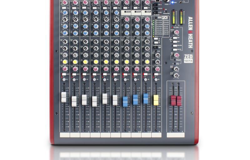 Allen&Heath analogový mixážní pult, 6 mono/3 stereo kanály, 3 AUX, USB