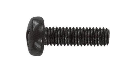 PROEL Rack příslušenství M6x20 mm šroub, černý, pozinkovaný kov