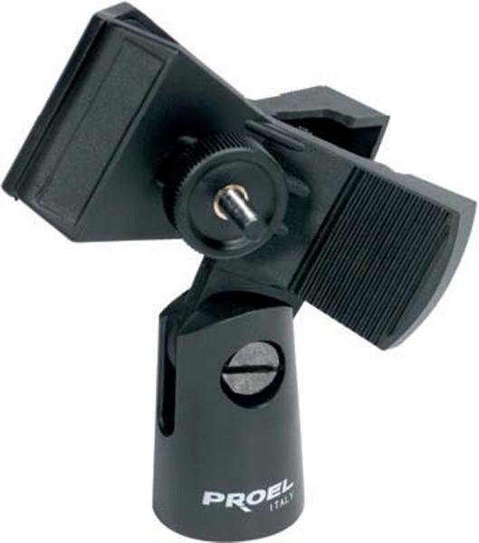 Proel Držák na mikrofon, černý, ABS, 20-32 mm