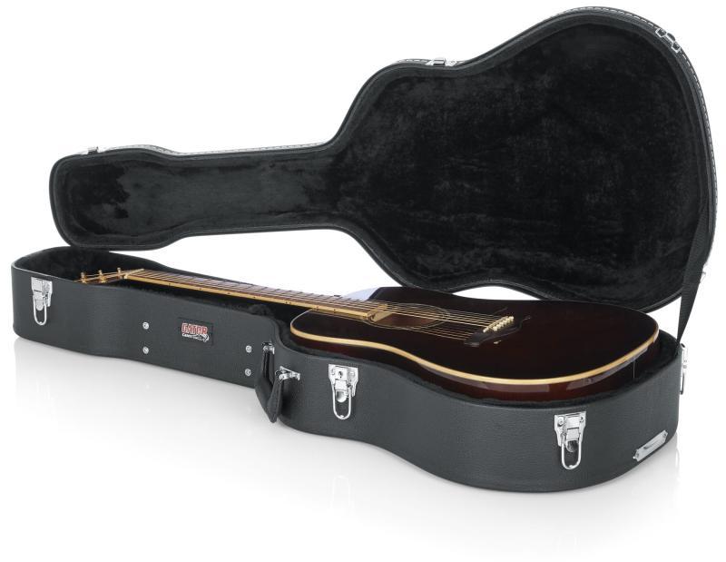 Gator tvrdý kufr pro akustickou kytaru dreadnought, deluxe provedení