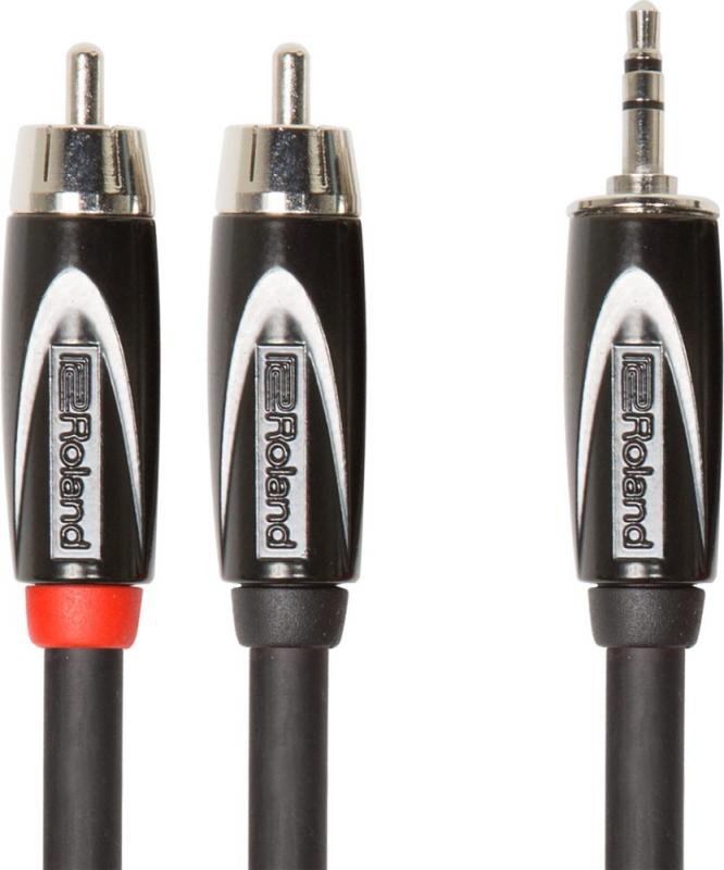 Roland kabel 1,5m 3,5mm TRS jack-DUAL RCA Y-kabel