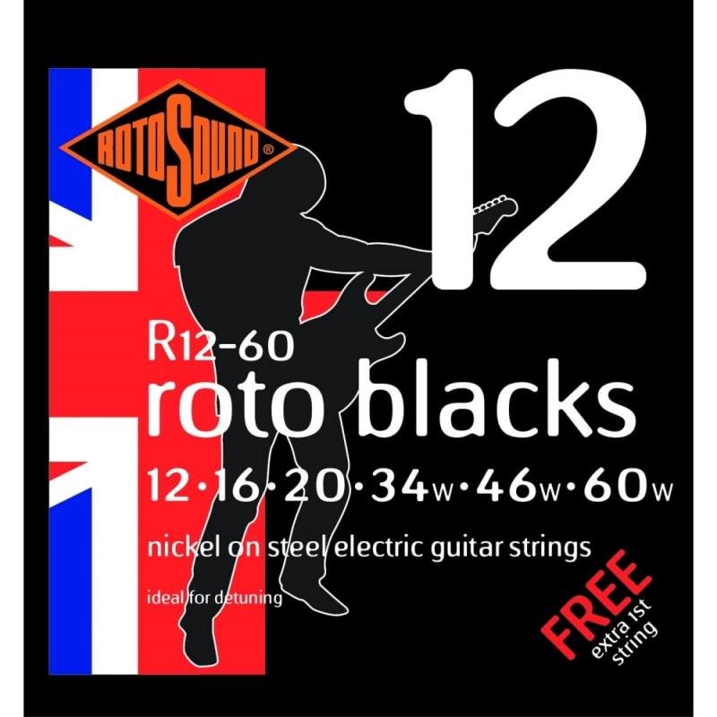 Rotosound Nikkel elektrické kytarové struny, custom velikost, pro drop ladění
