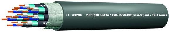 Proel digitální signálový kabel, nesestavený, 110 Ohm, 8 párů, černý