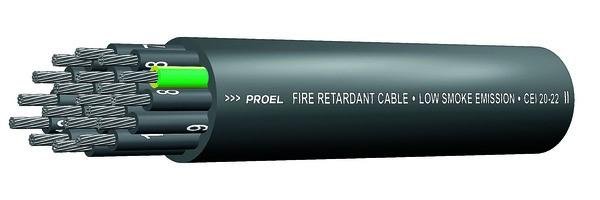 Proel hybridní kabel 19x2,5mm, plamenuvzdorný, na míru