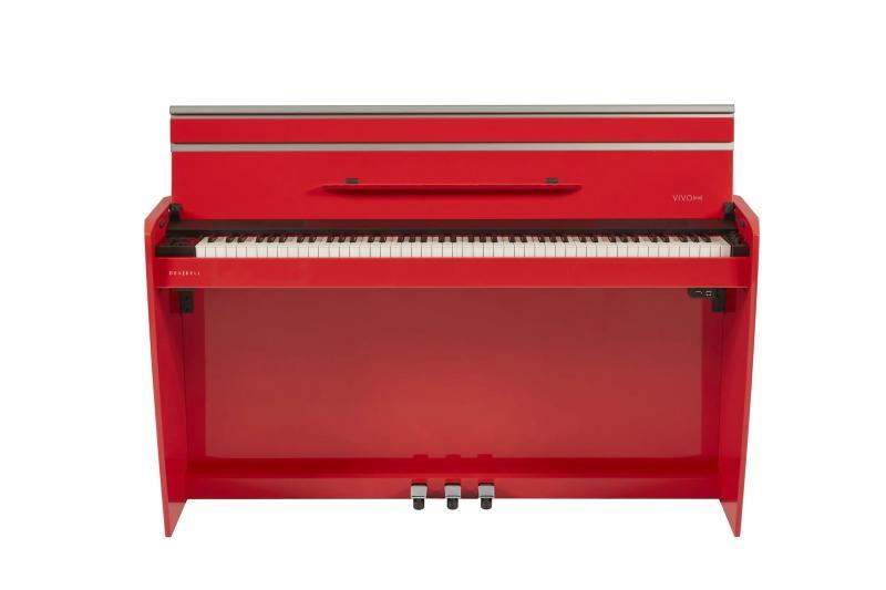 DEXIBELL Vivo H10 domácí 88 klávesová digitální piano, lesklá červená
