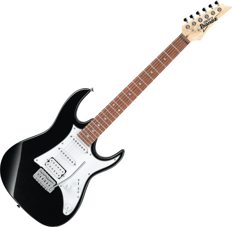 Ibanez elektrická kytara, 6 strun, pravá ruka, černá barva
