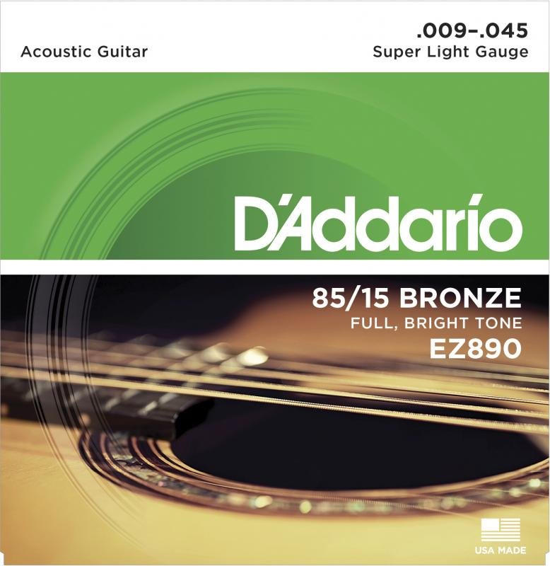 D'Addario Akustické kytarové struny 85/15 bronz, 09-45