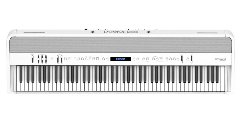 Roland digitální piano 4 reproduktory, PHA-50 klávesy, mikrofonní vstup, bez stojanu, bílá