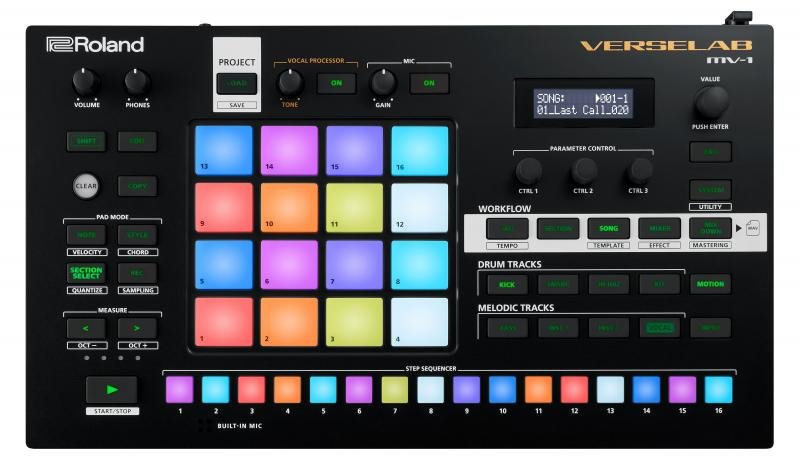 Roland hudební pracovní stanice, vestavěný mikrofon, efekty pro zpěv, ZEN-CORE