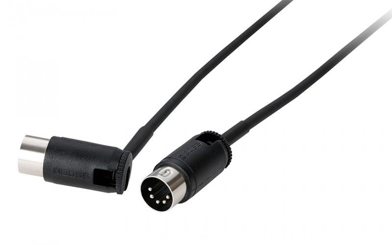 BOSS MIDI kabel 60cm, nastavitelné konektory, úhlový/rovný
