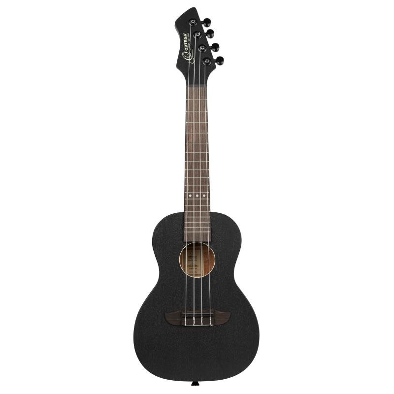 Ortega RUHZ-SBK koncertní ukulele, saténová černá