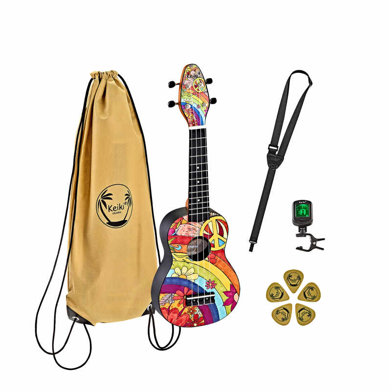 Ortega K2-68 KEIKI ukulele set 