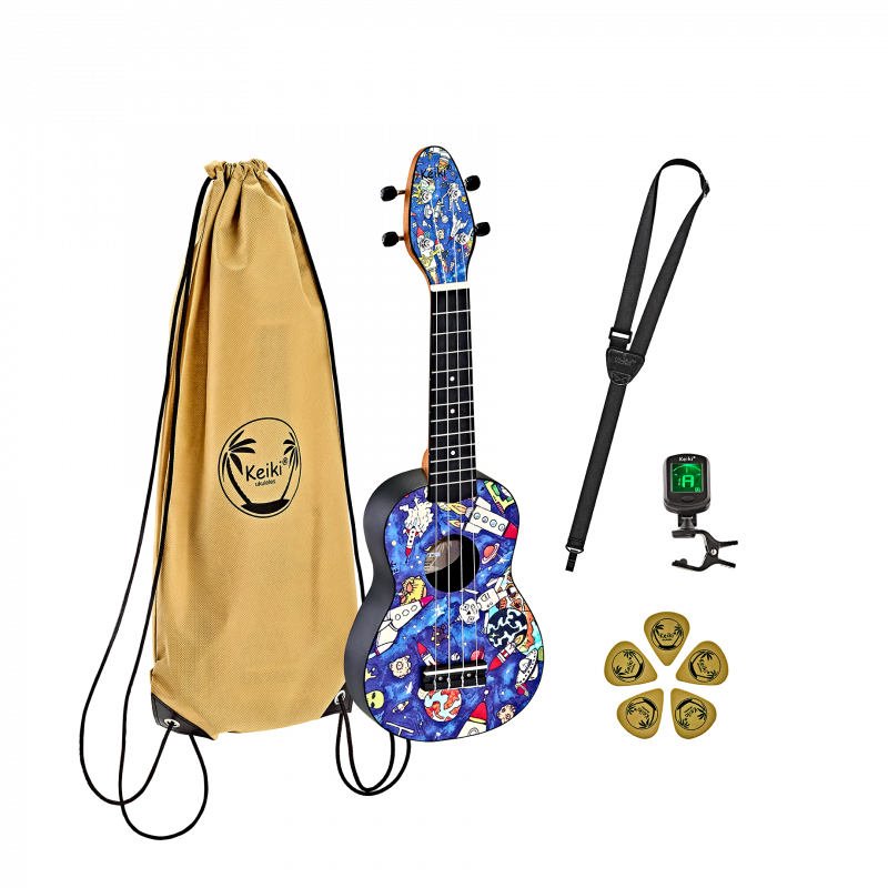 Ortega K2-SP KEIKI ukulele set 