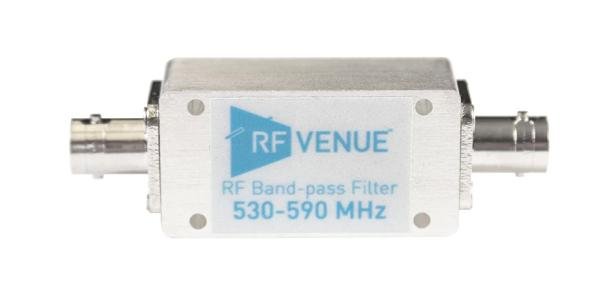 RF Venue Sáváteresztő RF filtr, 530-590MHz