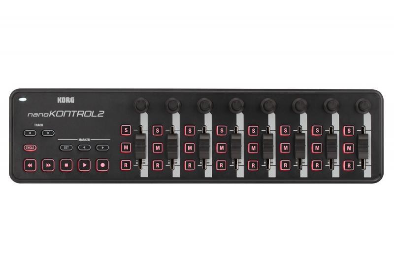 KORG nanoKONTROL 2, kompaktní USB MIDI kontroler, černý