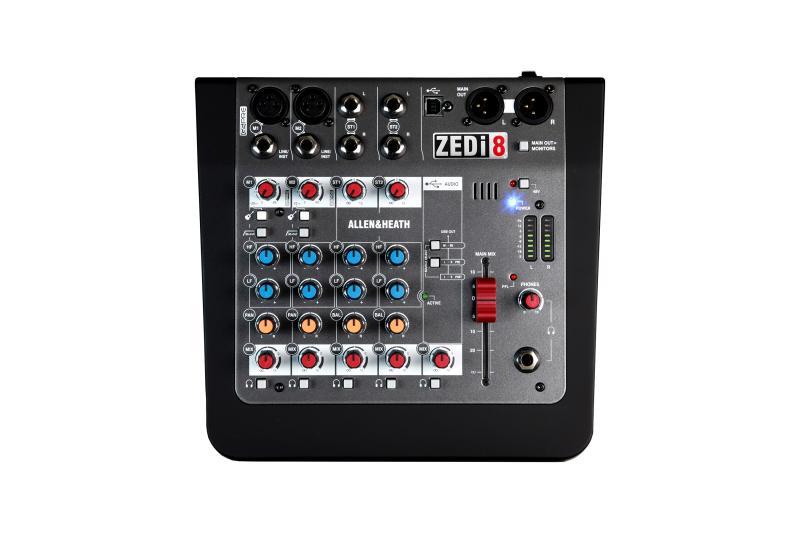 Allen&Heath malý mixážní pult, 2 mono/2 stereo kanály, 24/96 USB 2X2