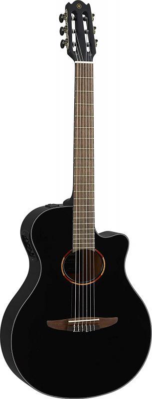 Yamaha elektro-klassická kytara NTX1 BLACK, masivní smrková deska, hmatník z ořechu, černá