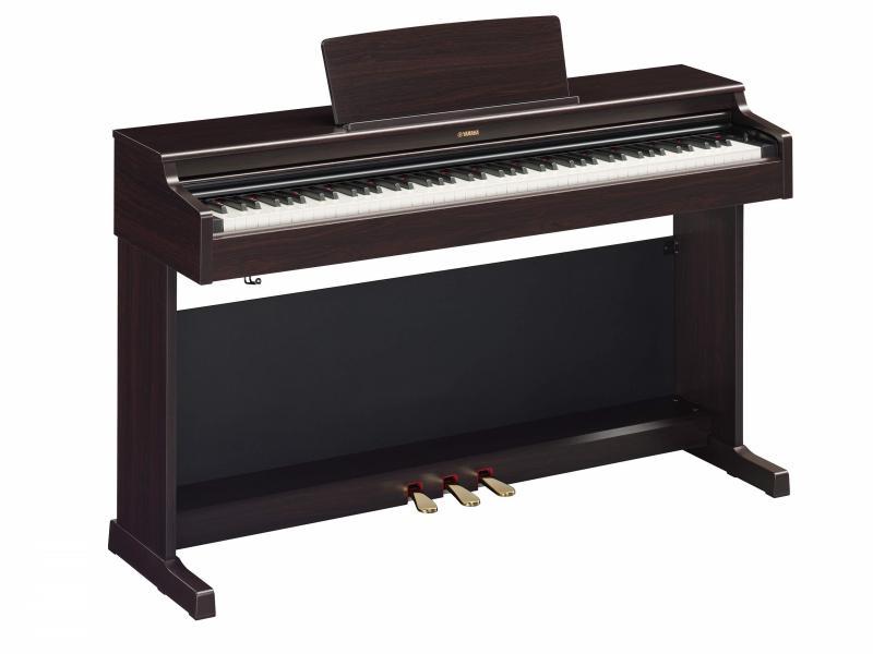 Yamaha digitální piano YDP-165R, 88 kláves, vážená mechanika, barva růžového dřeva