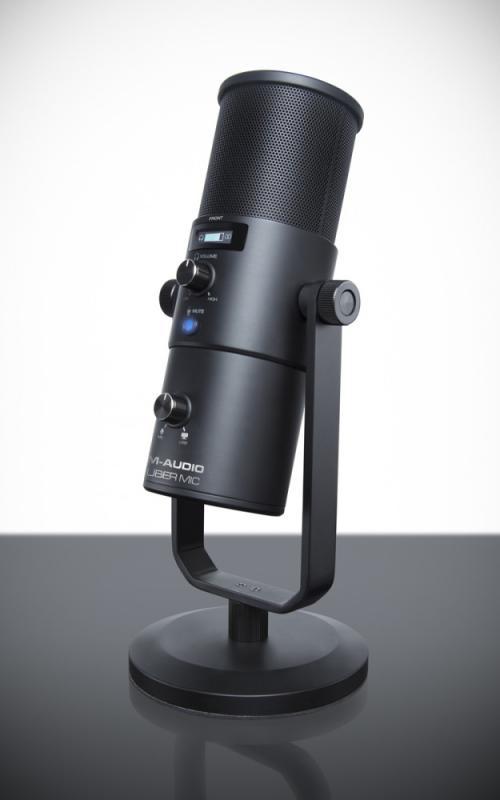 M-Audio mikrofon, kondenzátorový, USB, 4 charakteristiky, stojan