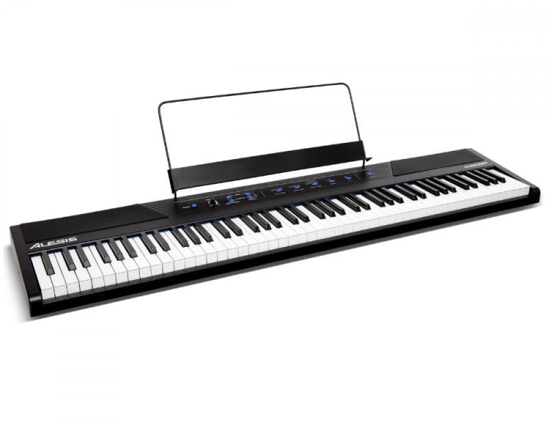 Alesis digitální piano, 88 kláves, poloviční váha, 10 zvuků, 20W reproduktor, USB-MIDI