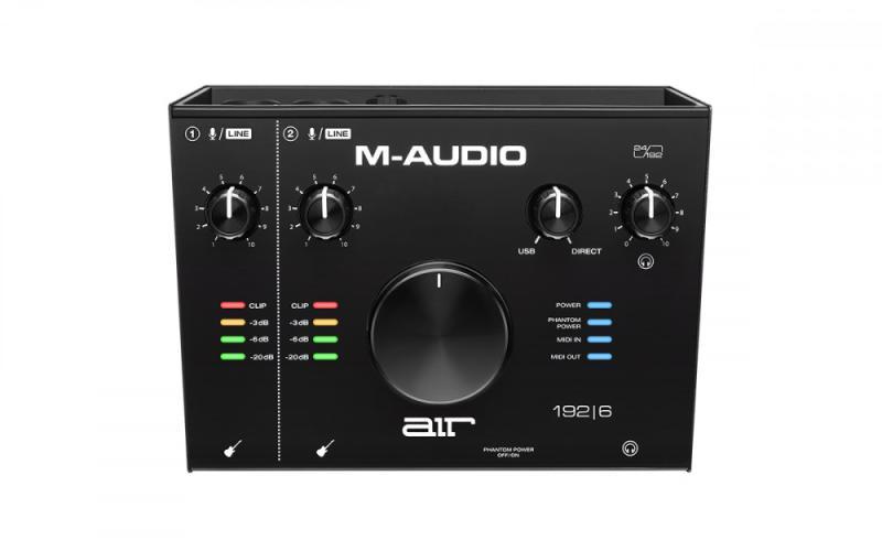 M-Audio rozhraní, 2-in/2-out, 24-bit/192 kHz, USB-C, MIDI