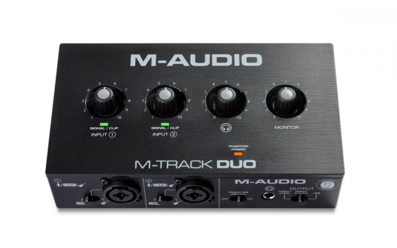 M-Audio rozhraní, 2-in/2-out, 16-bit/48 KHz, USB, +48V