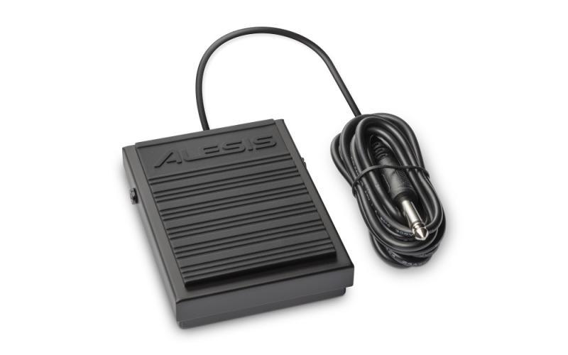Alesis sustain pedál, univerzální, přepínač polarity, 1,5m kabel, 6,3mm Jack