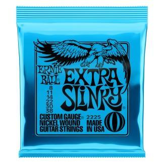 Ernie Ball Elektrické kytarové struny, Extra Slinky, Ocel potažená niklem, 08-38