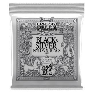 Ernie Ball Klasická kytara struny, Ernesto Palla Black&Silver, Nylon/pozlacený měď 28-42