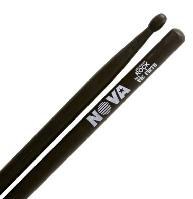 Vic Firth hickory dobveró, oválná hlava, délka: 422,3mm - průměr: 16mm, černá barva