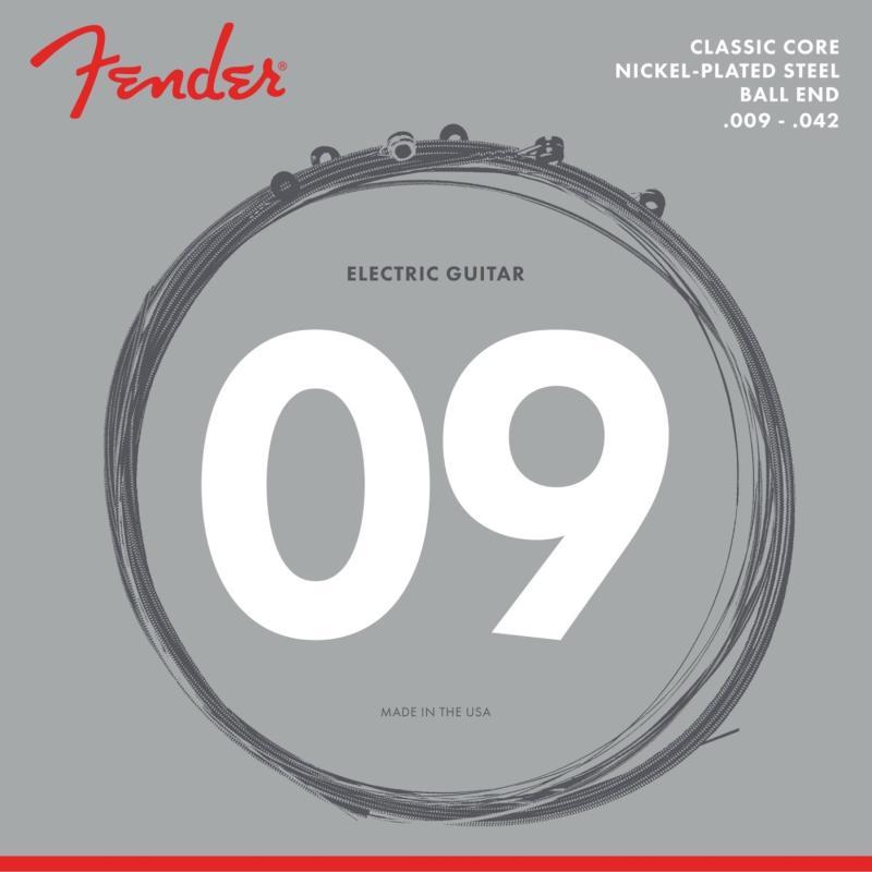 Fender IM, Classic Core 255L, niklované oceli, kulové konce 9-42