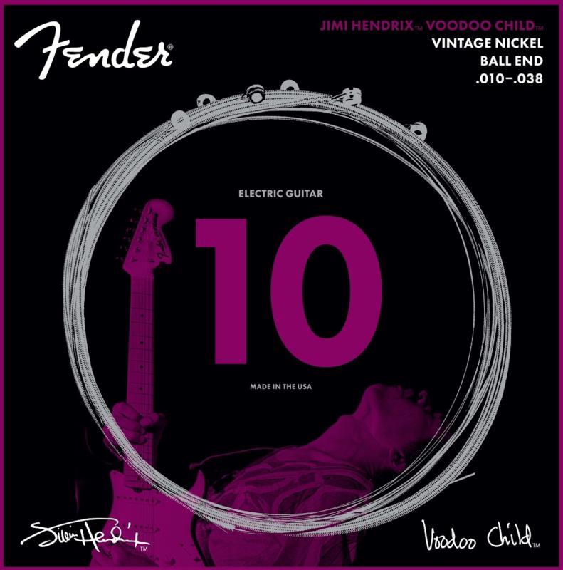 Fender IM, elektrické kytarové struny, kulové konce, nikl, 10-38