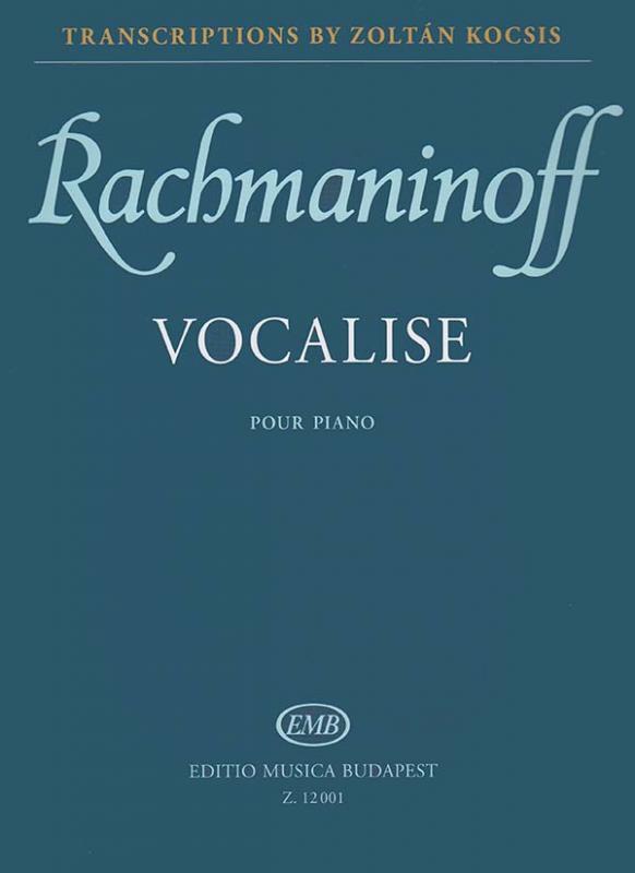 EMB Vocalise, noty pro klávesové nástroje