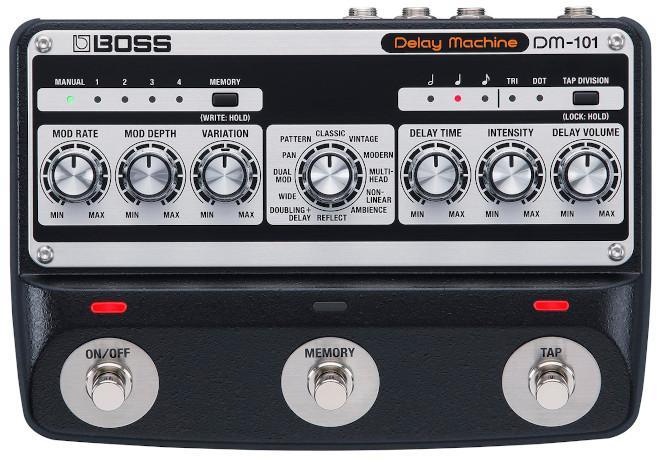 BOSS DM-101 Delay Machine, špičkový stereo efektový pedál
