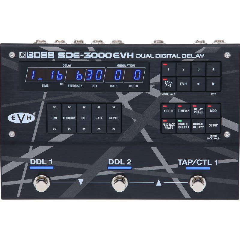 BOSS multiefekt, digitální delay, Eddie Van Halen zvuk