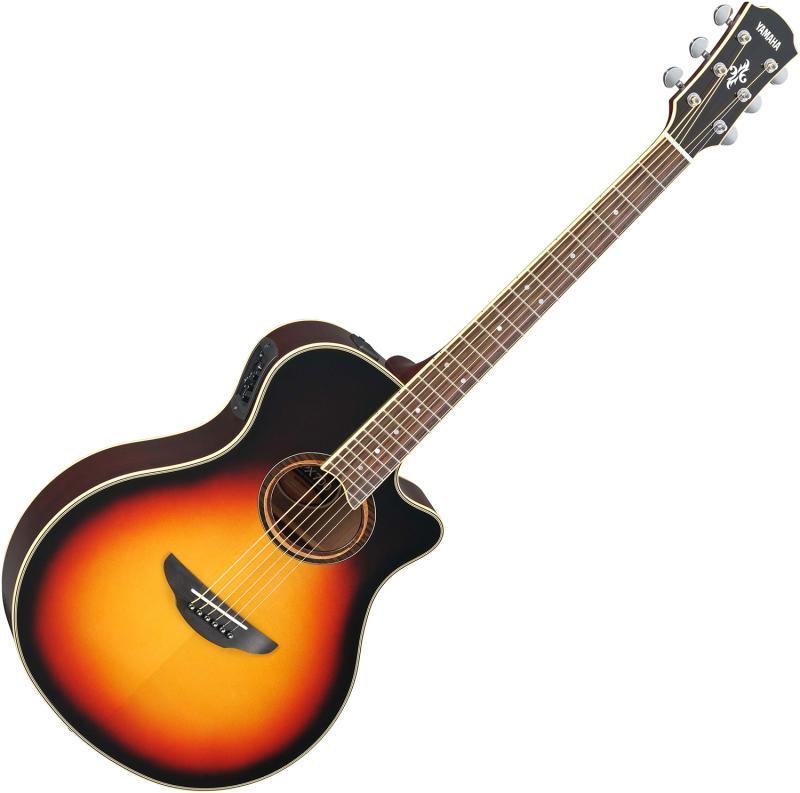 Yamaha APX 700II elektroakustická kytara, vintage sunburst, jedinečný styl