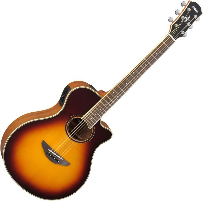 Yamaha APX 700II elektroakustická kytara, hnědý sunburst, jedinečný styl