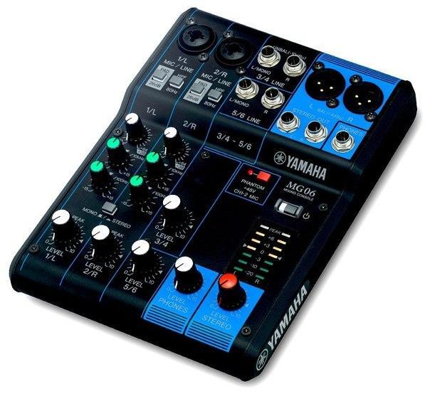 Yamaha Keverpult MG06, analogový, 6 kanálů