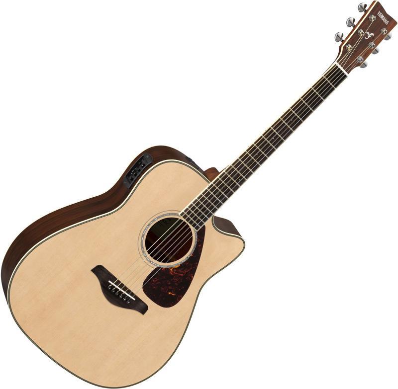 Yamaha elektroakustická kytara FGX830C, dreadnought, přírodní
