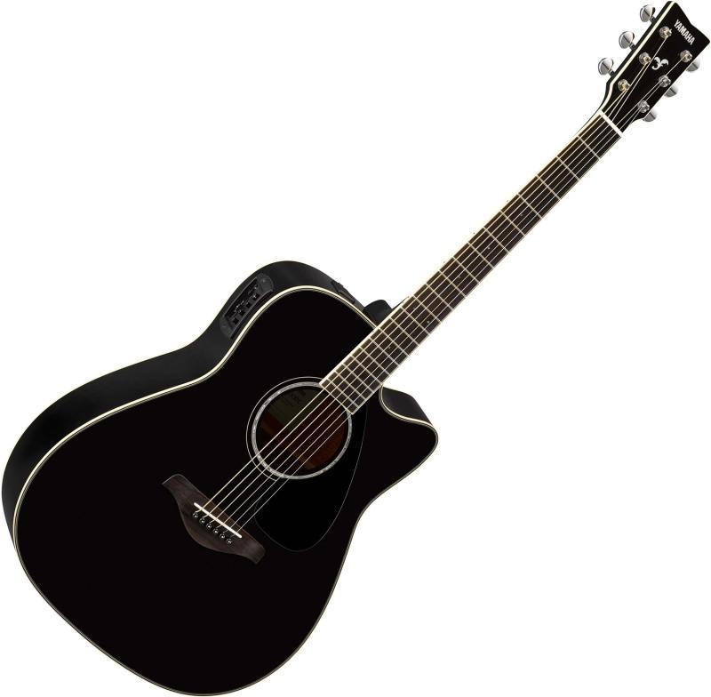 Yamaha FGX830C elektroakustická kytara, dreadnought, černá