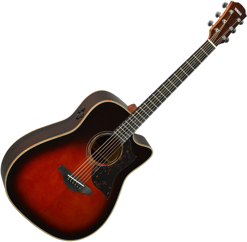 Yamaha A3R ARE elektroakustická dreadnought kytara, tabákově hnědý sunburst