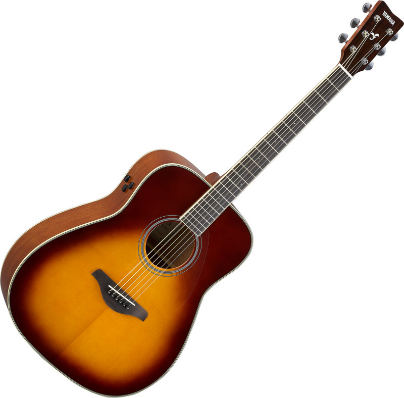 Yamaha FG-TA elektroakustická kytara, dreadnought, TransAcoustic, hnědý sunburst