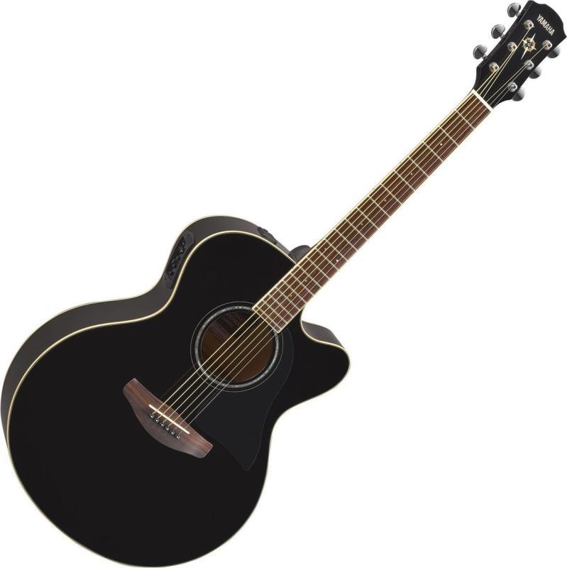 Yamaha CPX600 elektroakustická kytara, dreadnought, černá