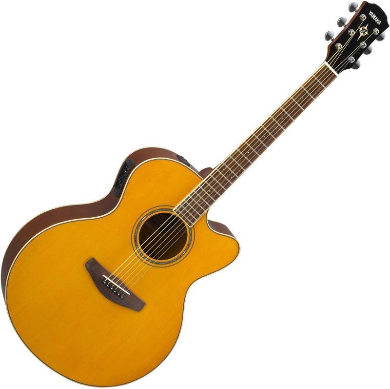 Yamaha CPX600 elektroakustická kytara, dreadnought, Vintage Tint