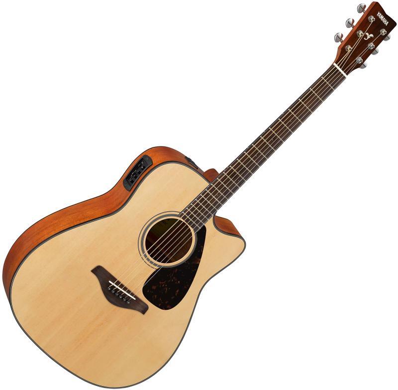 Yamaha FGX800C Elektroakustická kytara, dreadnought, přírodní
