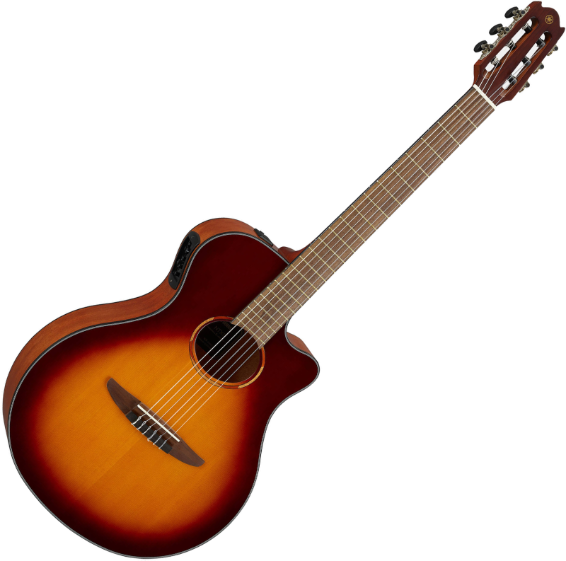 Yamaha NTX1 elektro-klassická kytara, hnědý sunburst, nylonové struny