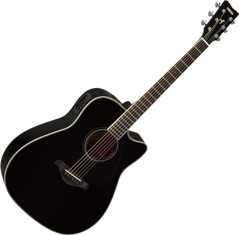 Yamaha elektroakustická kytara FGX820C, dreadnought, černá