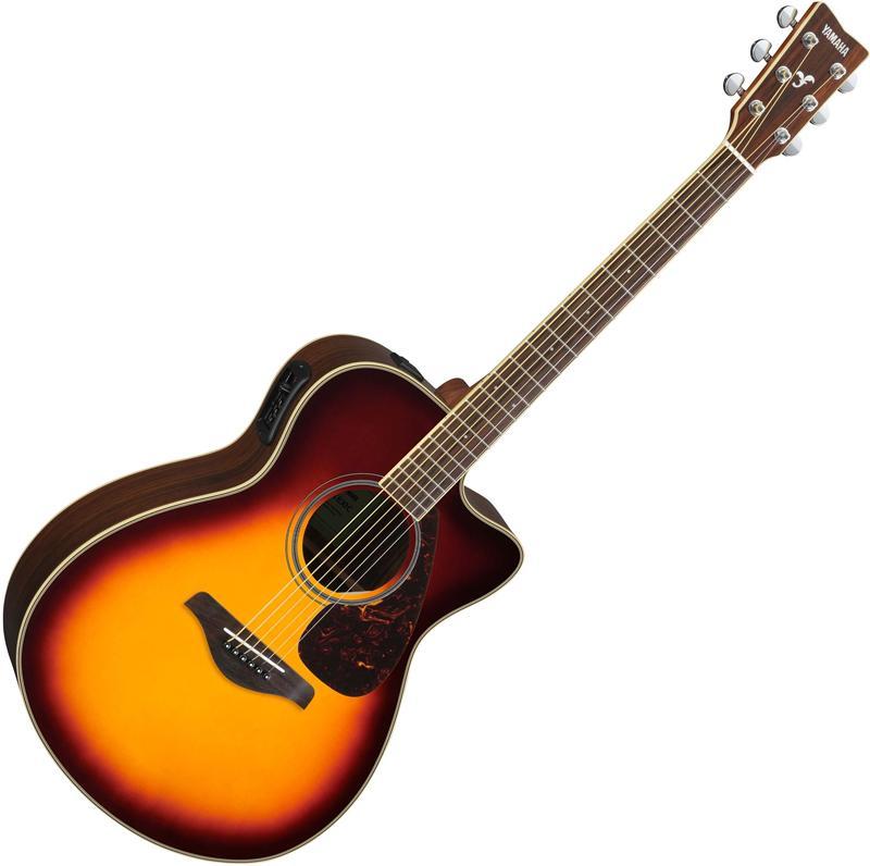 Yamaha elektroakustická kytara FSX820CBSII, hnědý sunburst