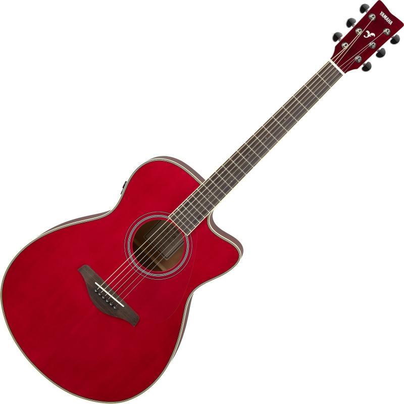 Yamaha FSC-TA elektroakustická kytara, TransAcoustic, Ruby Red
