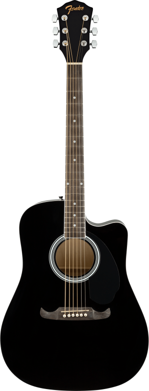 Fender Dreadnought akustická kytara FA-125CE, černá